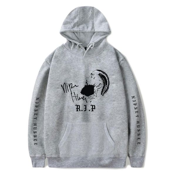 

nipsey hussle печатные hoodie серый с длинным рукавом рэпер nipsey hussle толстовка hip hop streetwear tops толстовка 4xl, Black