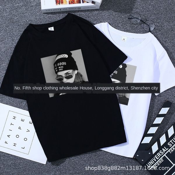 

10 clothing korean short-sleeved 1-5 10 yuan clothing korean women's -shirt short-sleeved -shirt women's 1-5 yuan, White