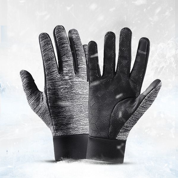 

we4gk 2019 new outdoor waterproof touch screen gloves men's riding warm wool gloves wool windproof women's full finger sports wint