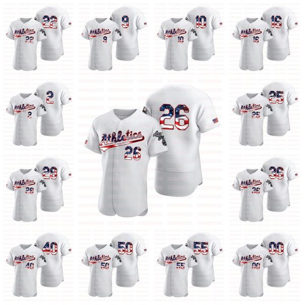 

oakland 2020 stars & stripes 4th of matt chapman matt olson piscotty khris davis marcus semien mike fiers ramon laureano jersey, Blue;black
