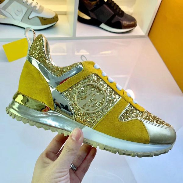 

2020 designer luxury man casual shoes sneakers leather outdoors luxury party wedding shoe trainers male shoes, Black