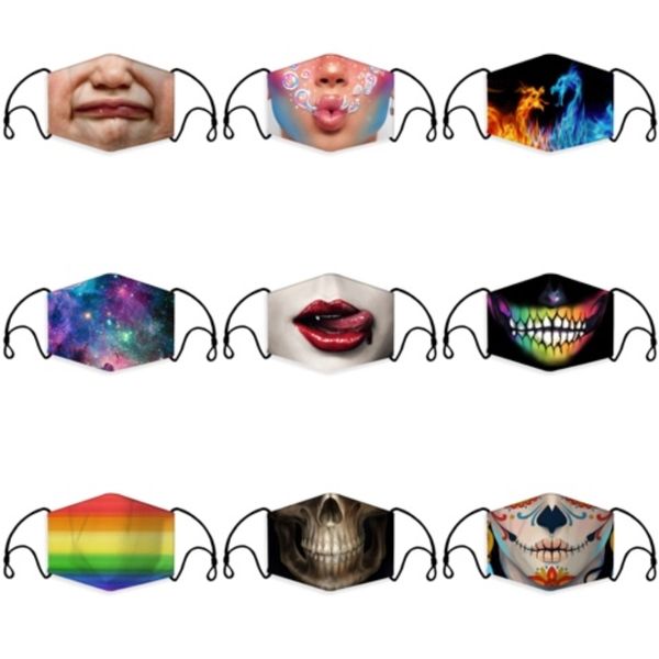 

washable earloop mask cycling anti dust mouth face mask washable security levels to prevent airborne 500pcs#236