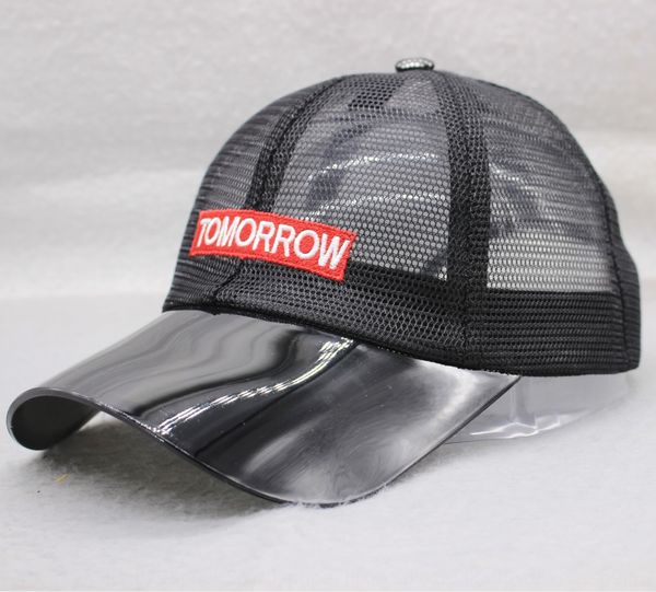 

lywq8 new transparent brim cap capembroidered baseball capletter embroidery duck all-match sun hat sunscreen breathable mesh sunshade baseba, Blue;gray