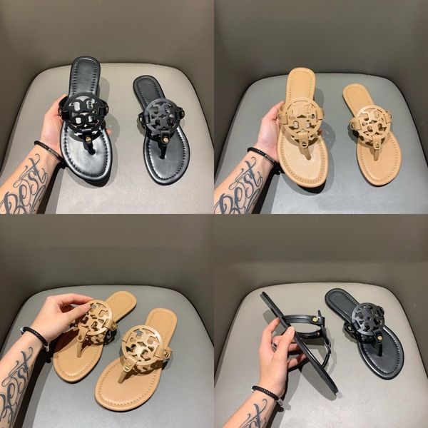 

lei20 trendy mules shoes lightweight scuffs comfortable vintage women leather slides fashion popular with c09#865, Black