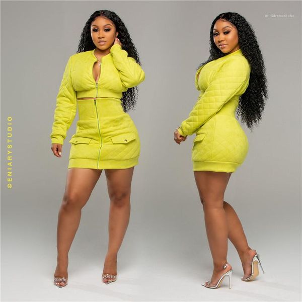 

рукав кардиган пальто верхней 2pcs платье сплошного цвета женщины дизайнер одежда женщина двухкусочных наряды sexy длинного, White