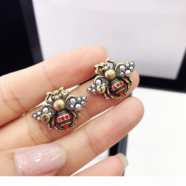 

y new retro little bee fashion personality earrings jewelry women earrings, Golden