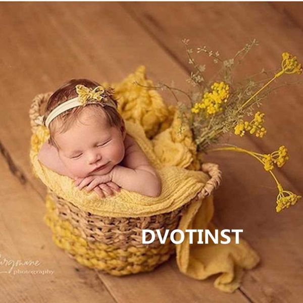 

dvotinst новорожденные фотография реквизит для младенца ретро ручной соломы круглые корзины ковш fotografia аксессуары фотостудию реквизита, Yellow