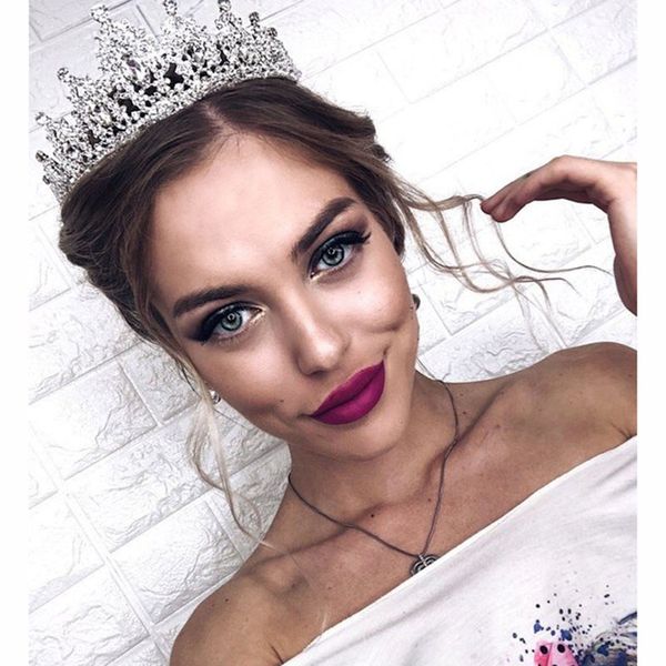 

women wedding hair accessories crystal tiara and crowns bridal hair jewelry wedding crowns tiaras headbands headpiece king crown, Golden;silver