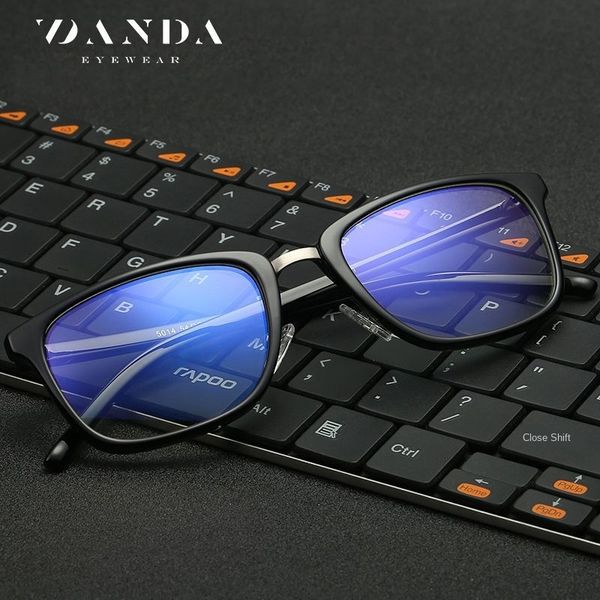 

5014 new anti-blue tr90 myopia frame female game goggles myopia glasses glasses male, Silver