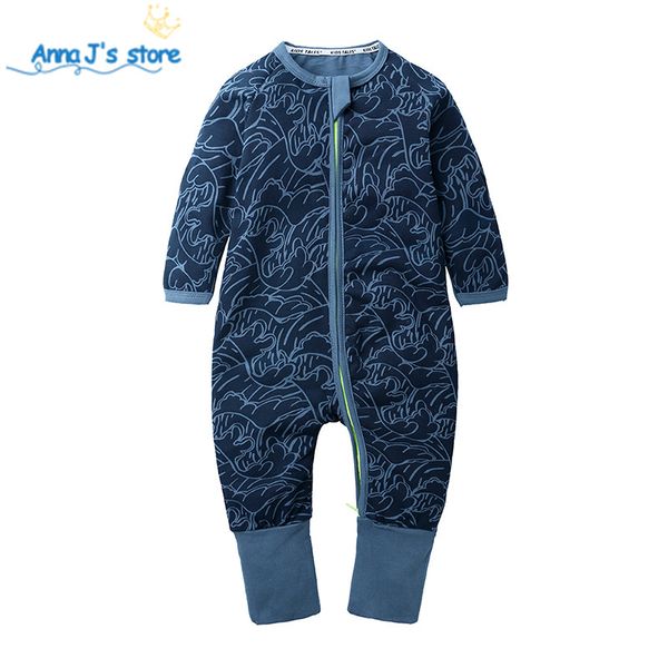 

newborn baby girl romper autumn baby boy jumpsuit clothes cotton printing rompers clothing rompers cute costume ppy462, Blue