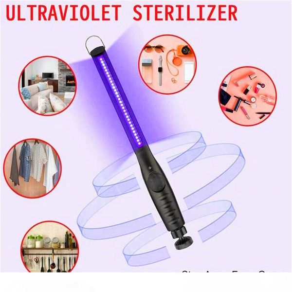 

portable uv stick disinfection lamp uvc led sterilizer uv light mini sanitizer portable keychain light travel wand germicidal for phone mask