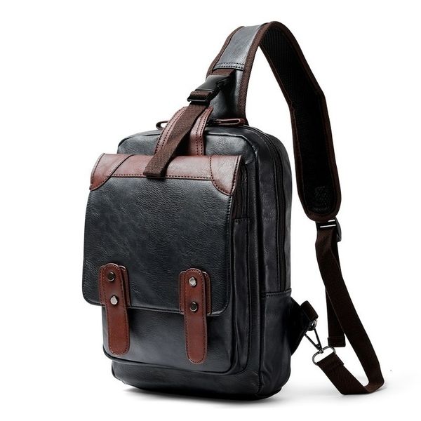 

новая марка crossbody сумки для мужчин грудь сумка пакет кожа повседневная сумка водонепроницаемый одноместный ремень сумки на ремне, мужско