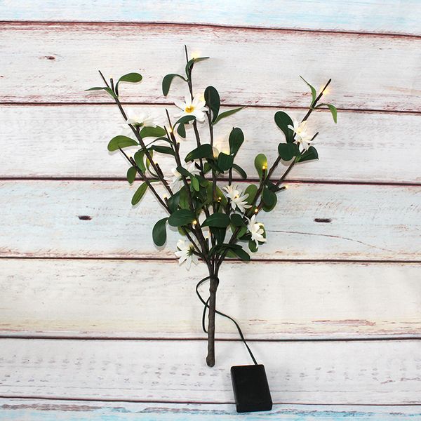 

30 led искусственных цветов гербер освещение светодиодное для украшения дома ваза diy цветочной композиции праздник партии украшения