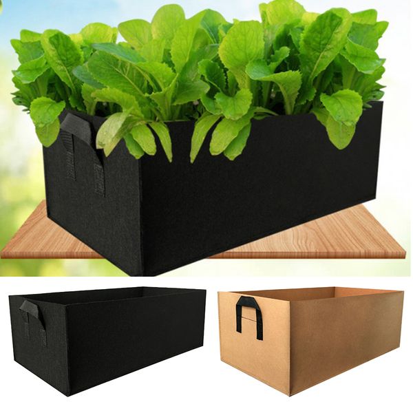 

2x thickened felt non-woven plant grow bags potato container l
