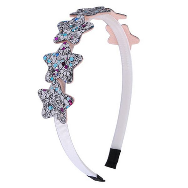 

1pc new pink star hair band sequins fashion girl 1pc new beauty and hairclippersshop xpbpm, Black;brown