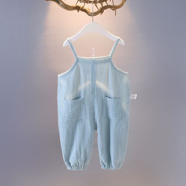 

2019 new children's denim pants girls' korean style jeans wear baby clothes fashionable pants baby clothes, Blue