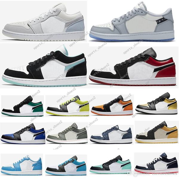 

2020 new mens women running shoes laser blue black cyber triple white obsidian women men sneakers 1s trainers outdoor shoes 0712#008