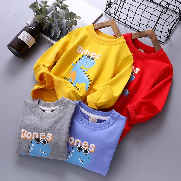 

autumn new products children's sweatshirts girls back reflective wings boys round neck cotton sweaters c5, Black