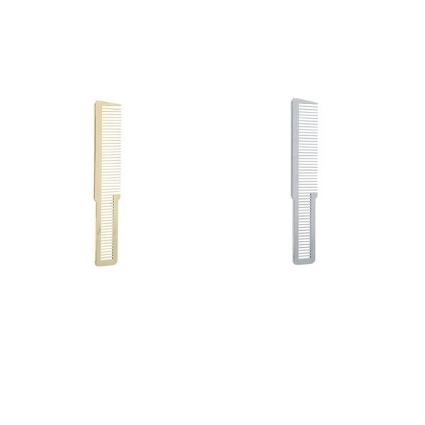 

large barber comb flat clipper comb create fades style hair cuts 2pcs, Silver