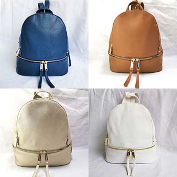 

summer casual backpack women's bag outdoor fashion women's school bag double zipper lapanti theft leather backpack c1398#726