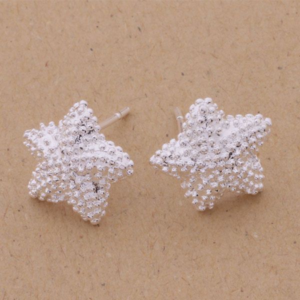

global stud earrings fashion jewelry cute starfish design wedding gift for woman quality, Golden;silver