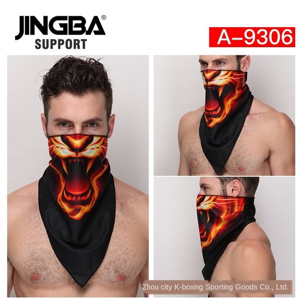 

ot9gn jingba support outdoor riding skiing windproof dust-proof halloween triangle jingba support outdoor riding skiing windproof dust-proof, Black