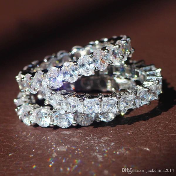 

victoria wieck brand new infinity luxury jewelry 925 sterling silver white z cz diamnond party women wedding band ring for women gift, Slivery;golden