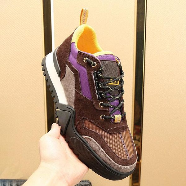 

new arrival hiking sneaker men 's shoes lightweight fashion autumn and winter shoes lace -up breathable plus size mens shoes with orig, Black