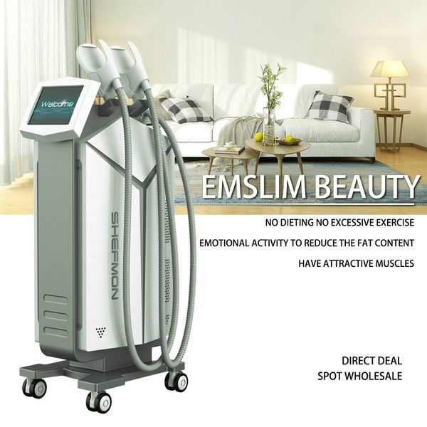 

new tech ems machine fat removal body slimming emsculpt machines body contouring cellulite reduction equipment spa use, Black;white