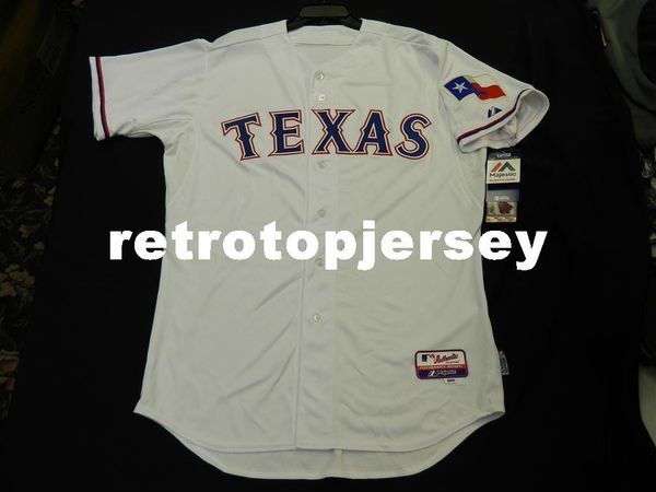 

majestic texas white cool base on field jersey mens stitched wholesale big and tall size xs-6xl baseball jerseys, Gray