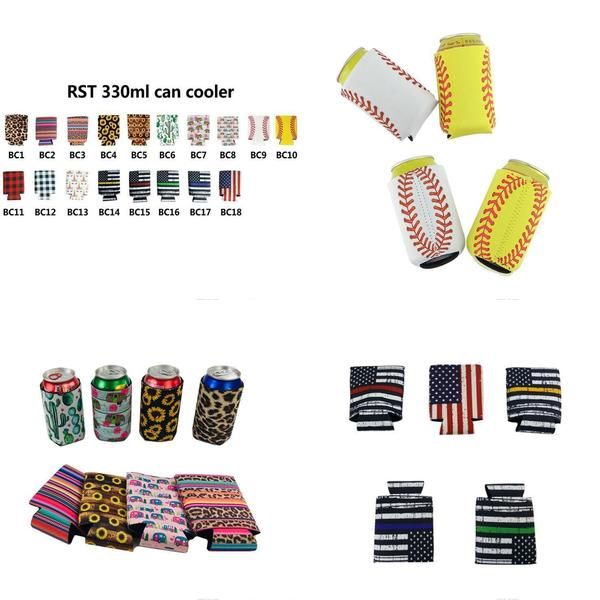 

neoprene beverage cooler collapsible slim can beer insulators premium cola soda bottle koozies cactus leopard can sleeve lxl875 t mgyvsc