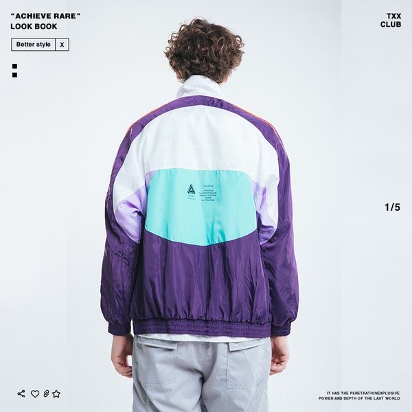 

jlola palace жизнь модный бренд новый спортивный сшивание palace жизнь моды ветровку windbreakerbrand новые мужские спортивные состязания пр, Tan;black