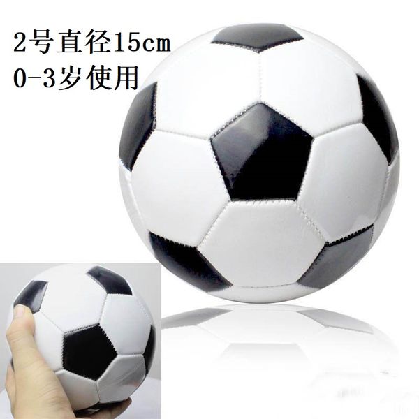 

size 2 black&white mini soccer ball child training exercise football