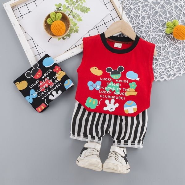 

2ghit summer fashion korean style boys vest clothing t-shirt clothing all-match 0-4 years old children's casual vest t-shirt shorts bab