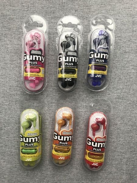 

gumy ha fr6 gummy headphone earbuds 3.5mm mini in-earphone ha-fr6 gumy plus with mic for smart android phone with retail package mq300 azchp