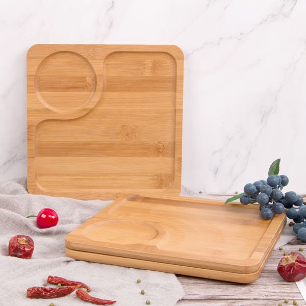

bamboo dinner plate home use restaurant dinner plate wooden pallet sushi dish seasoning dish divider tableware tray