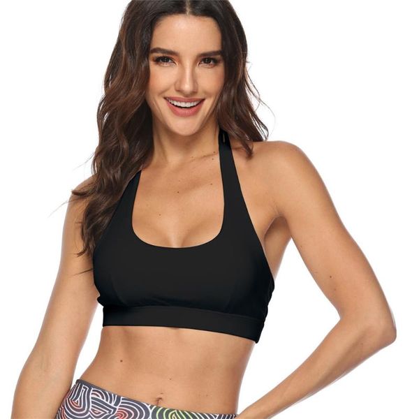 

gym clothing women sport bra yoga brassiere fitness sports tank female push up running vest female#20@, White;black