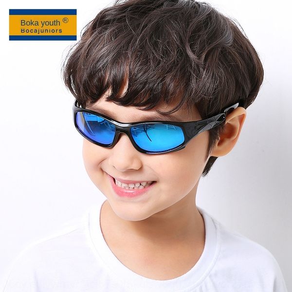 

trendy new children's sun sports polarized coated sun glasses uv-proof boys and girls sunglasses d816, Blue