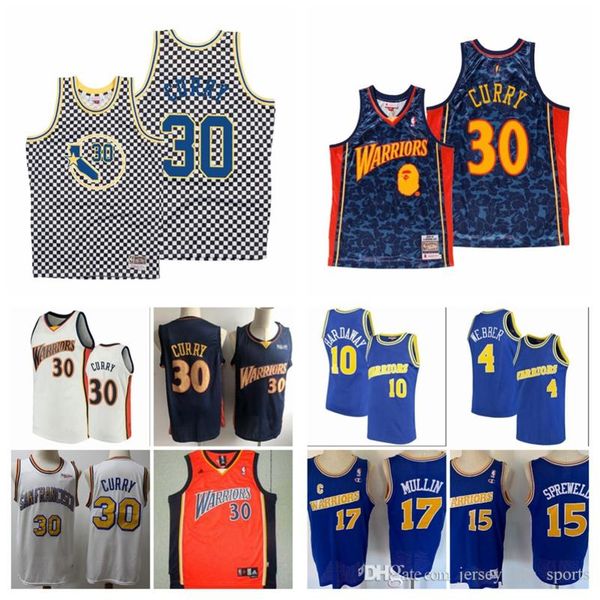 

men youth golden state warriors stephen curry 10 hardaway 4 webber bule white hardwoods classics swingman player jersey 01, Black;red