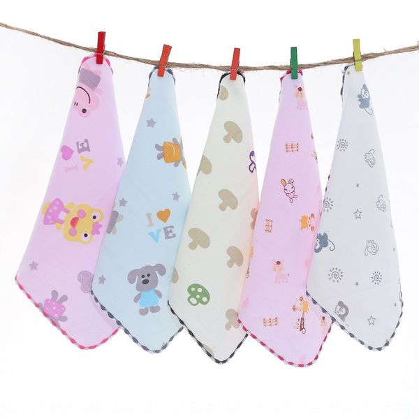 

jomg3 double-layer gauze plaid edging pure cotton face small square children's soft household face washing towel water-absorbing lockin