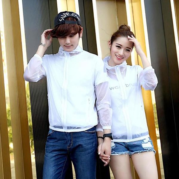 

men women breathable coats quick dry outdoor sports, Blue;black