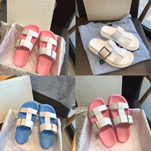 

transparent jelly candy color female beach slippers women flat sandals soles roman style women's buckle slippers#408, Black