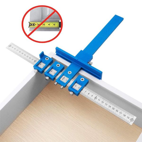 

drill guide sleeve cabinet hardware jig drawer pull wood drilling dowelling hole jig furniture punching tool true position tools
