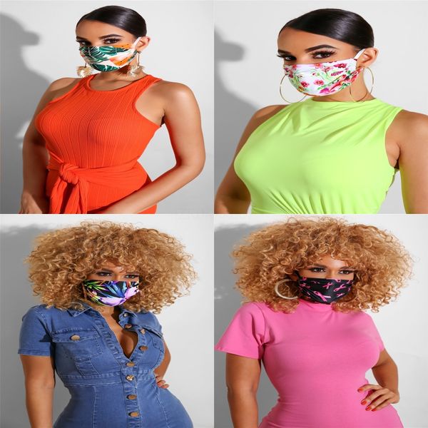 

fashion camouflage party masks outdoor ice silk 3d anti-pm2.5 mouth cover pollution protect fabric breathable dustproof cycling masks was#95, Black