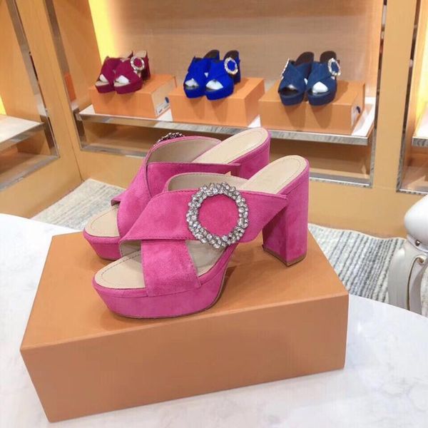 

genuine hapucky women's shoes leather casual sandals high heels ladies shoes sell platform for women large size 35-41, Black