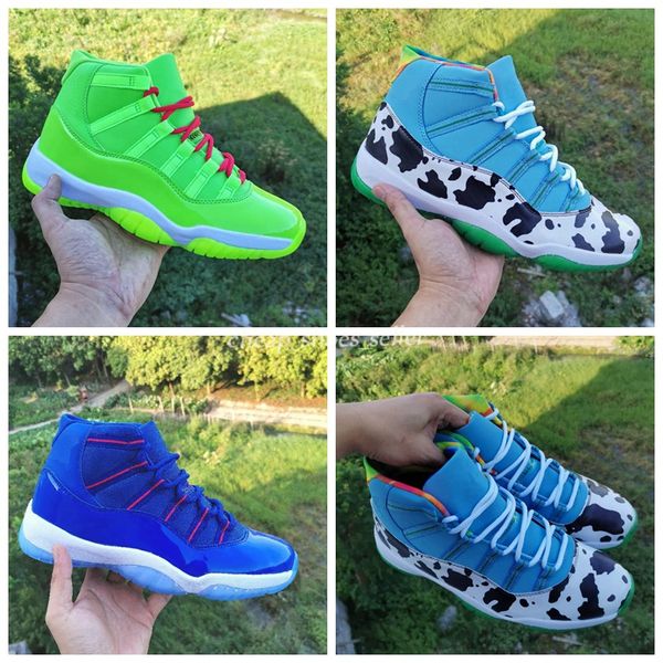 

2020 новый jumpman 11 xi 45 royal blue red коренастый dunky мужские ботинки баскетбола 11s ice cream корова man спортивные тренажеры спортив, White;red