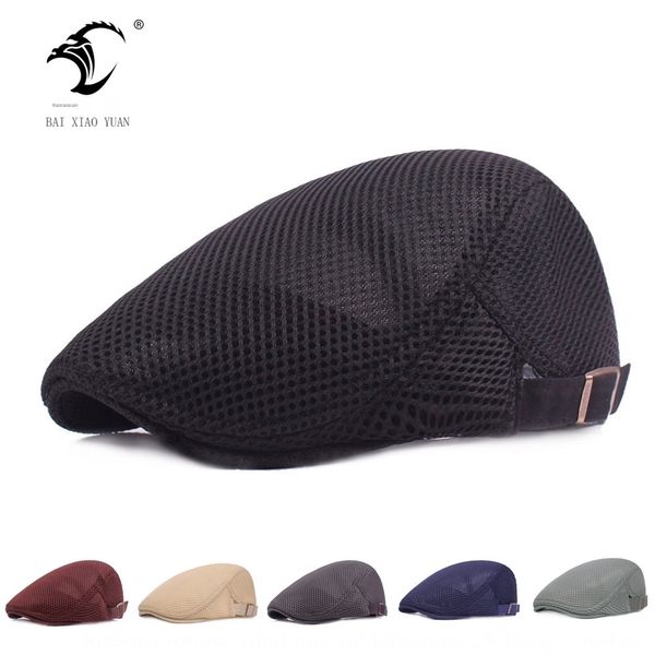 

mesh duck beret and women's beret autumn breathable forward cap men's mesh duck cap, Blue;gray