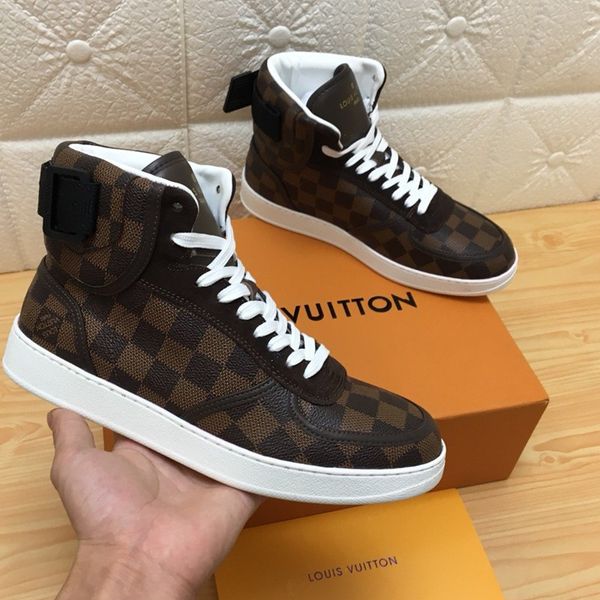 

073 high-quality men's designer casual sports shoes trendy brand outdoor casual shoes, fast delivery in the original box, Black