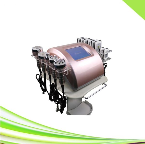 

6 in 1 ultrasonic cavitation lipolaser slimming rf face lifting vacuum butt lifting machine