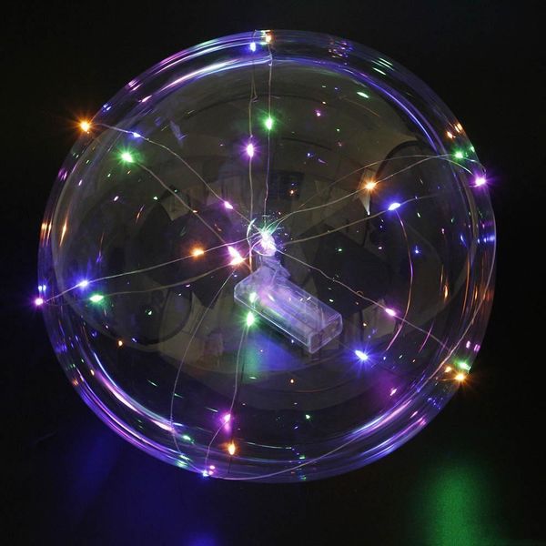 

18 inch handle led balloon luminous transparent helium bobo ballons wedding birthday party decorations kids led light balloon dhl gar acjjow